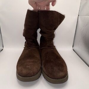 Skechers Australia Keepsakes Womens Chocolate Brown Suede Boots US Size 9